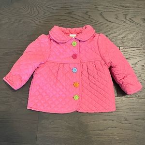 Gymboree pink girls spring jacket sz 6-12M NWT